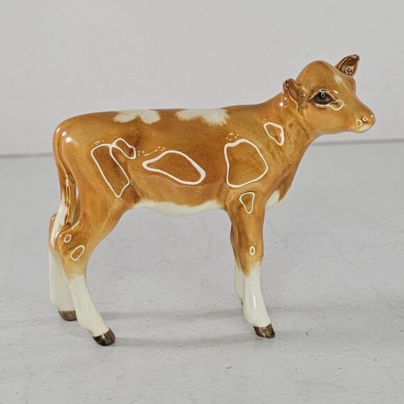 RARE Beswick England Guernsey Calf Baby Cow Figurine Glossy #1249A - Picture 2 of 10
